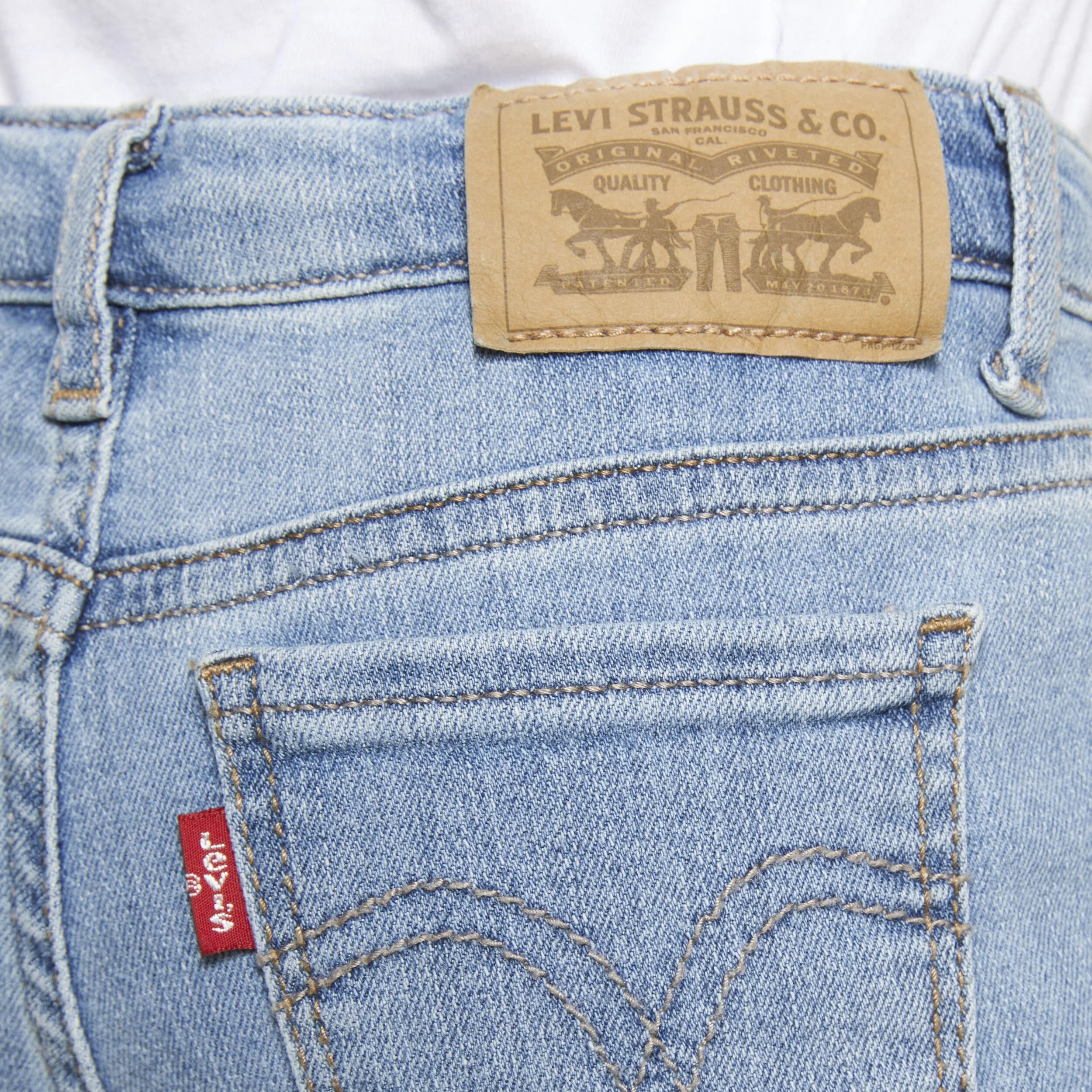 720 High Rise Super Skinny Jeans (Little Kid) - Image 4