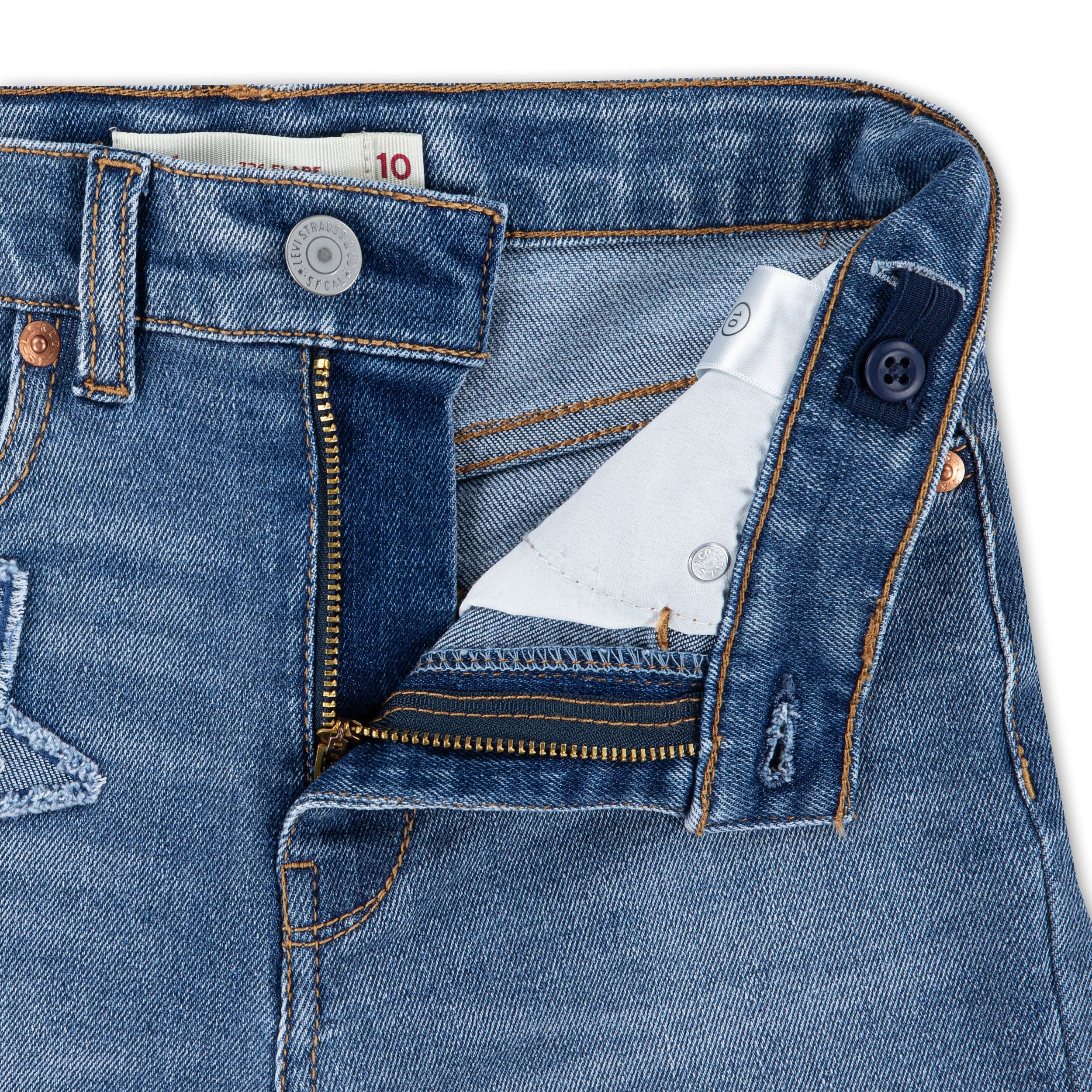 726 Tonal Denim Flare Leg Jean (Big Kid) - Image 4