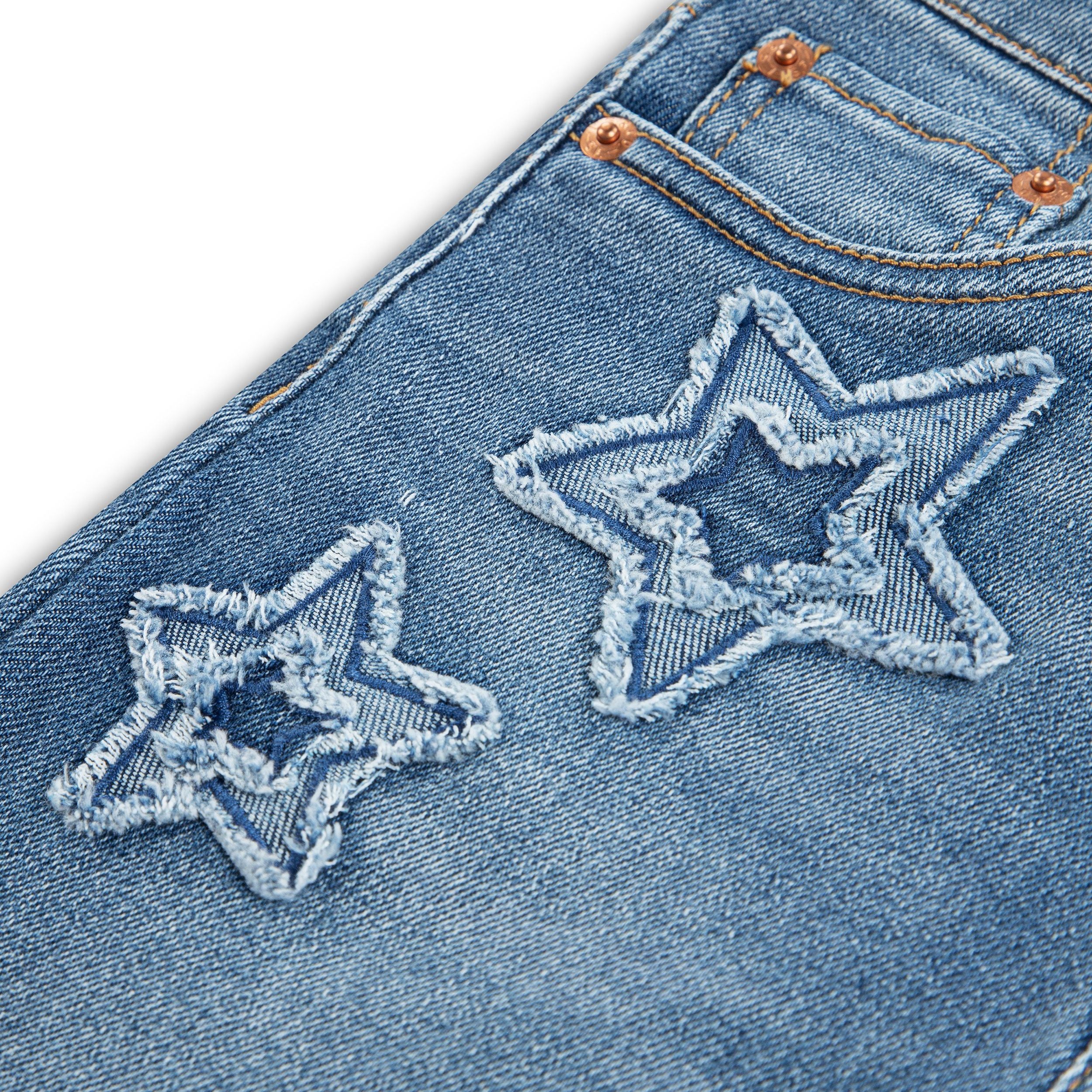 726 Tonal Denim Flare Leg Jean (Big Kid) - Image 5