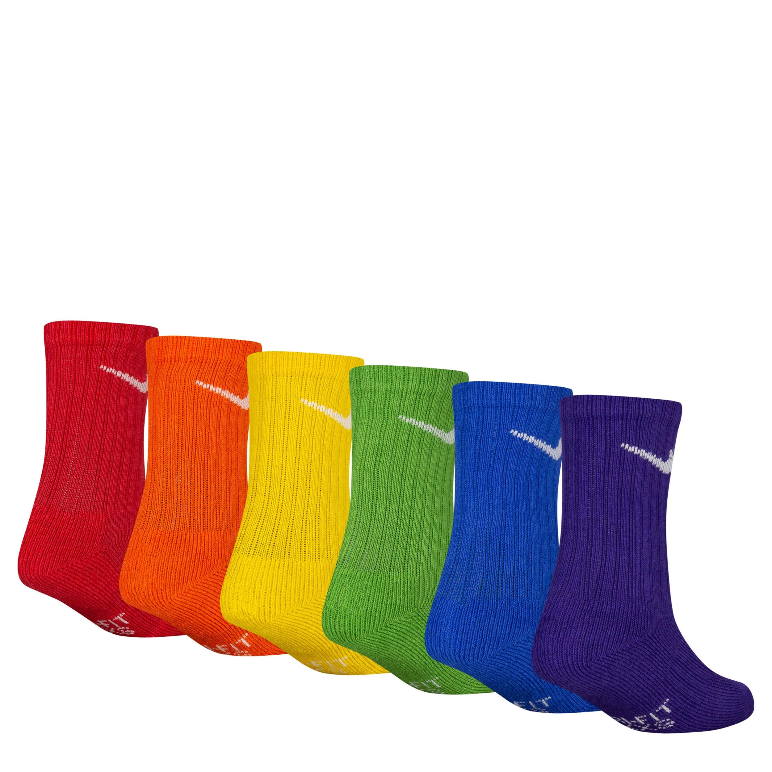 Dri-Fit Perf Basic Crew Socks 6 Pack (10C-3Y) - Image 2