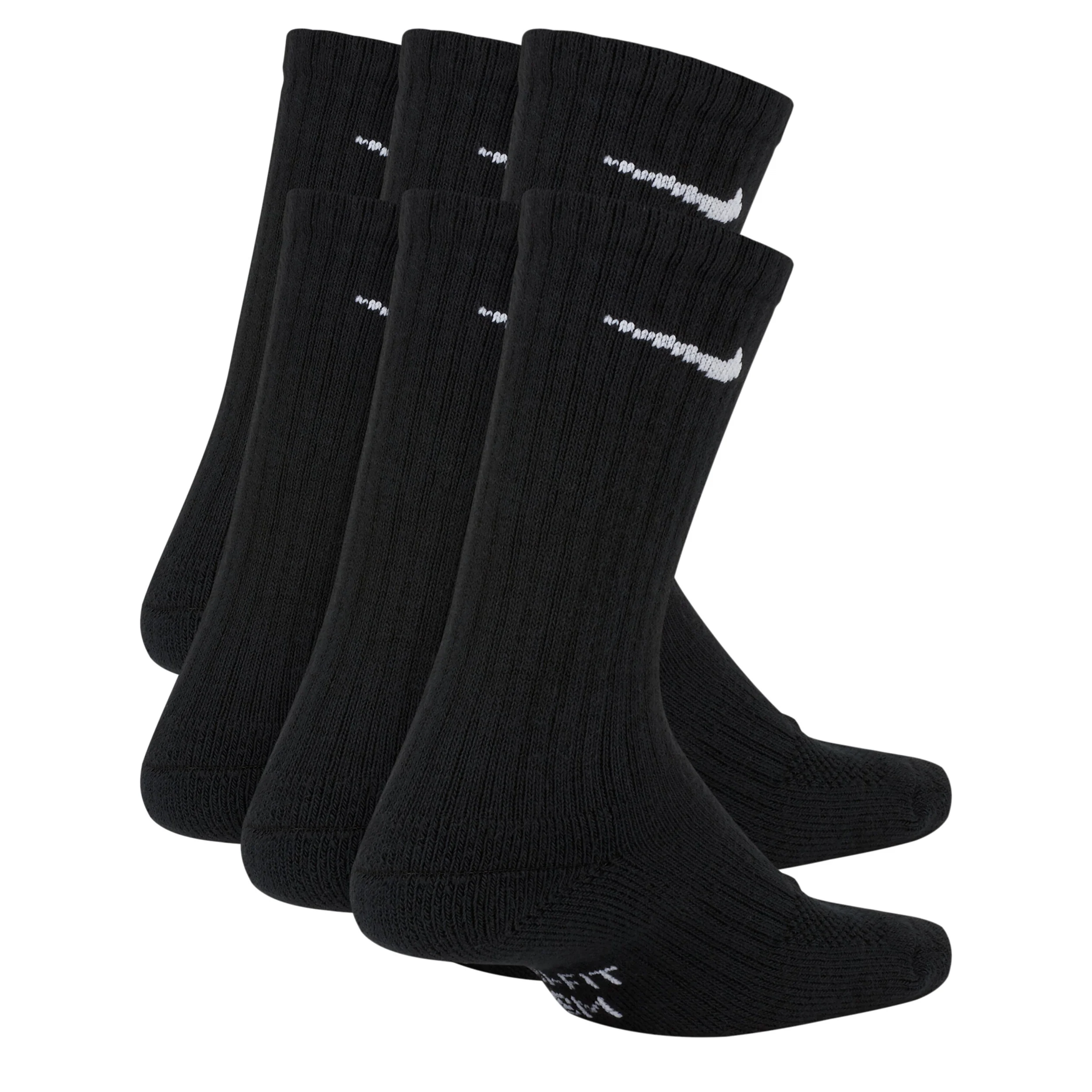 Everyday Cushioned Crew Socks 6 Pair (3Y-5Y) - Image 2