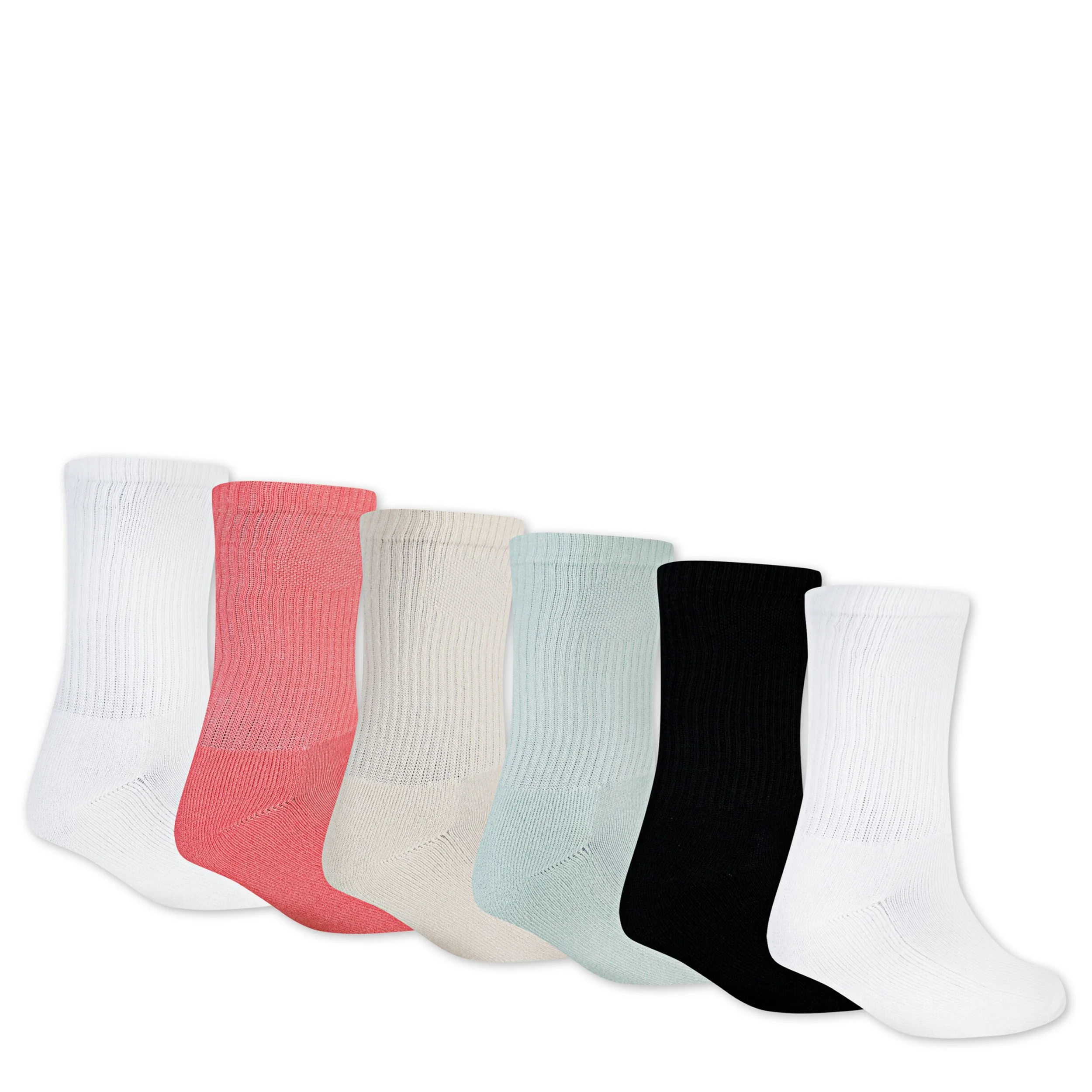 Everyday Essentials Crew Socks 6-Pack (3Y-5Y) - Image 2