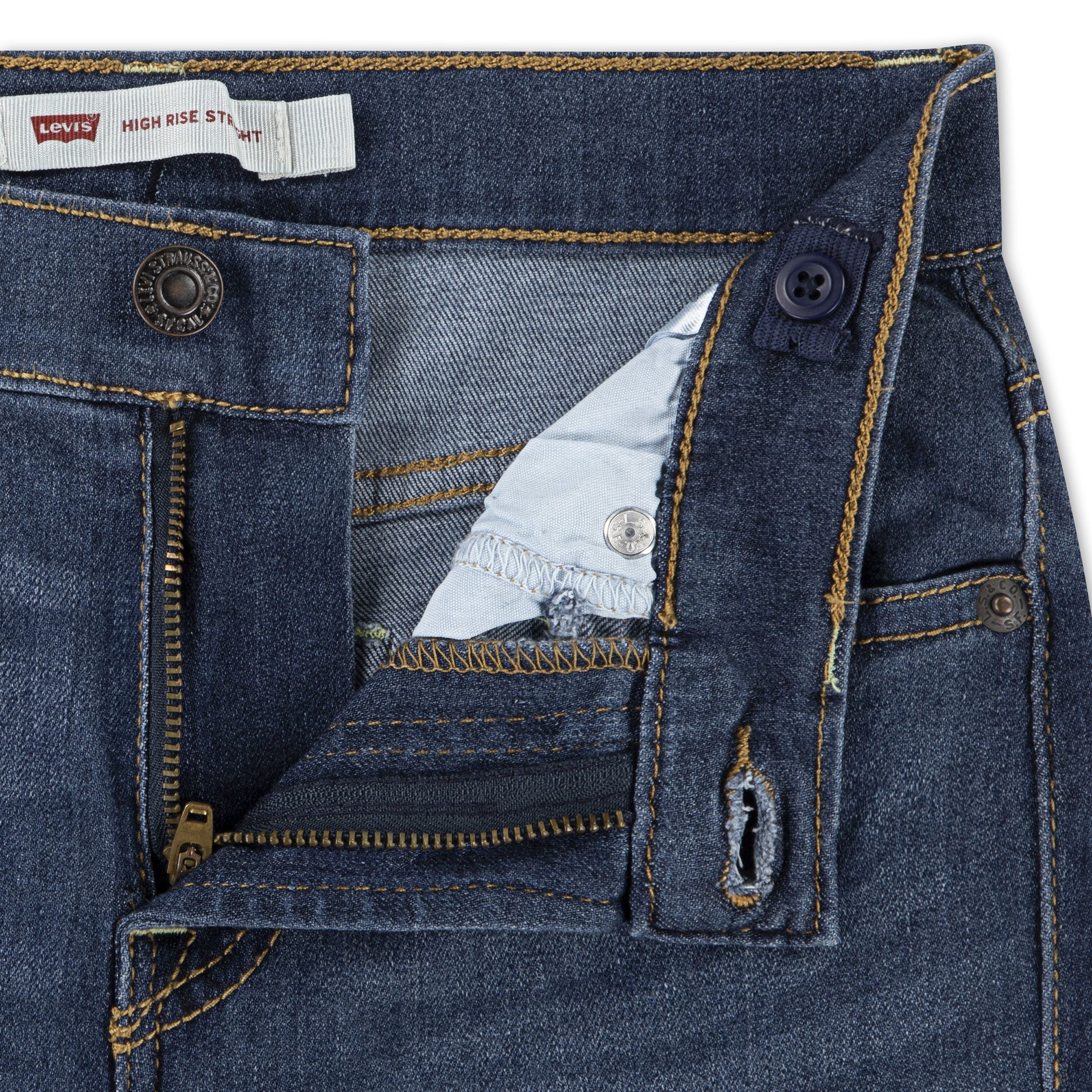 High Rise Straight Leg Jean (Big Kid) - Image 3