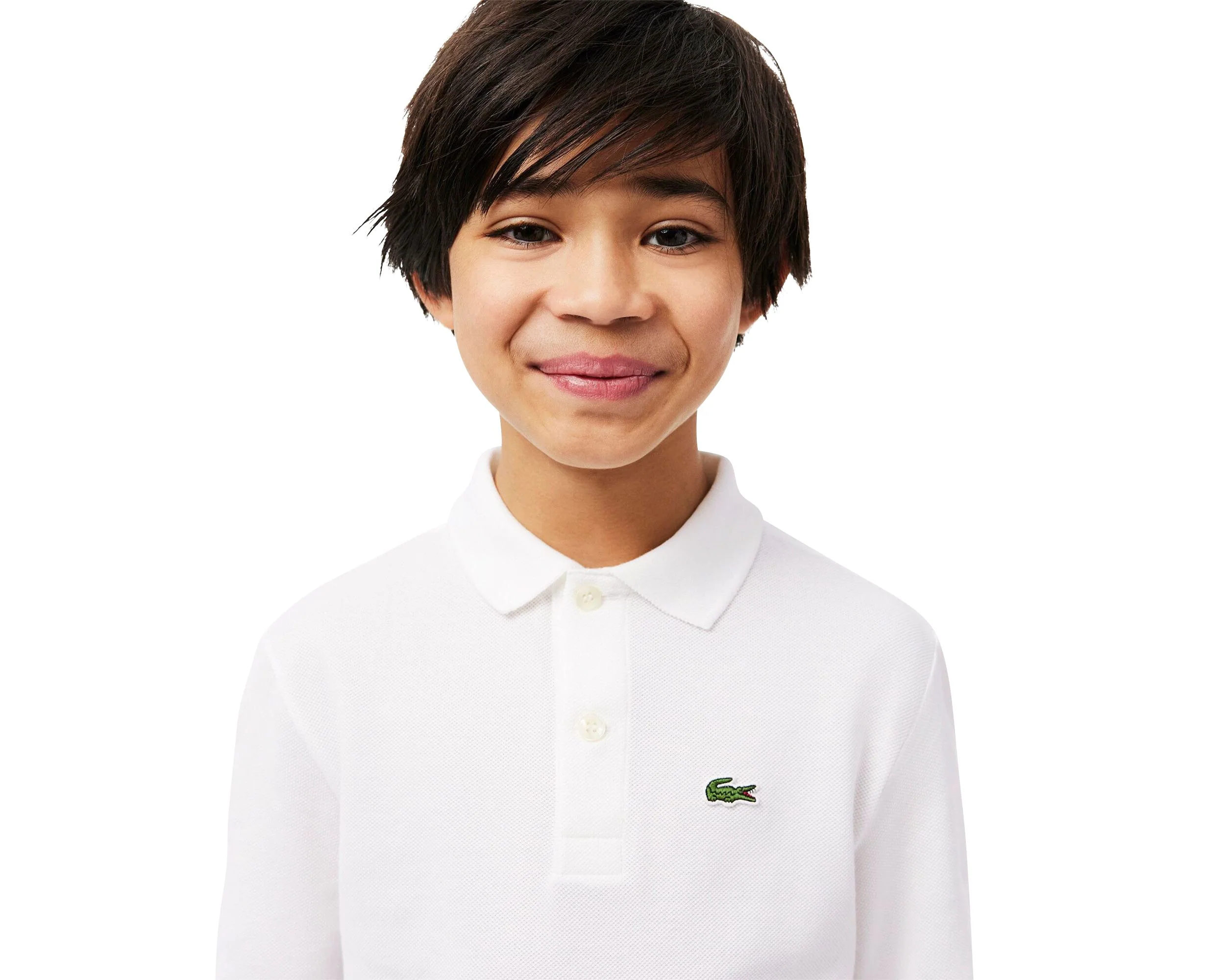Petit Pique Long Sleeve Polo (Big Kid) - Image 3
