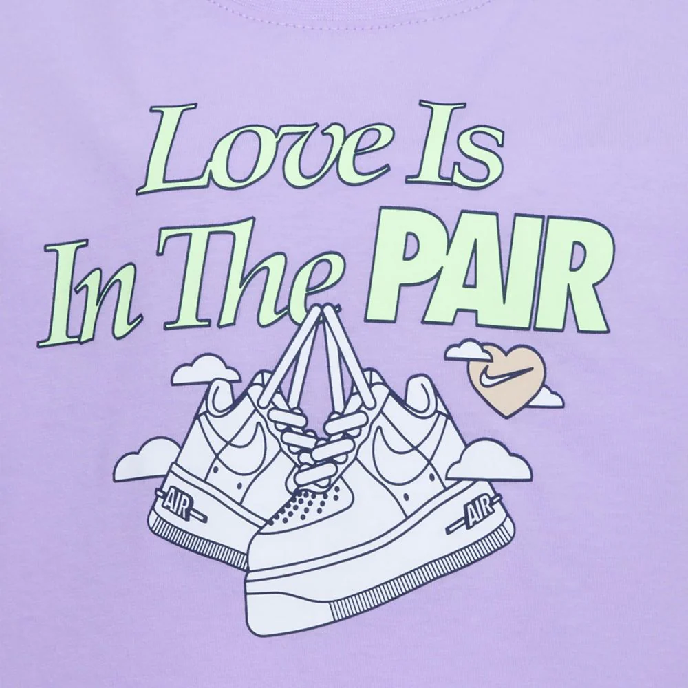 Sweet Swoosh Pair Tee (Little Kid) - Image 3