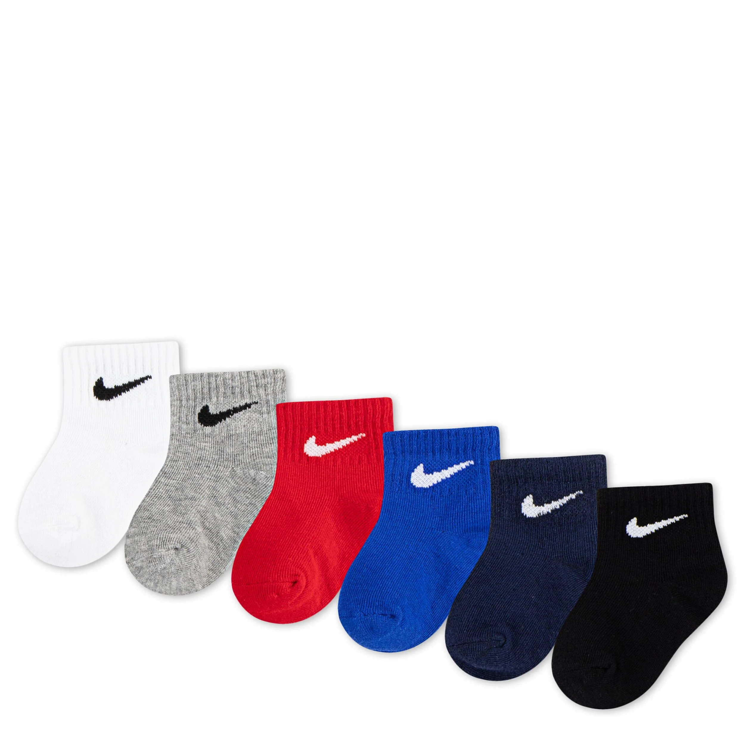 Swoosh Ankle Socks 6-Pack (12M-24M)