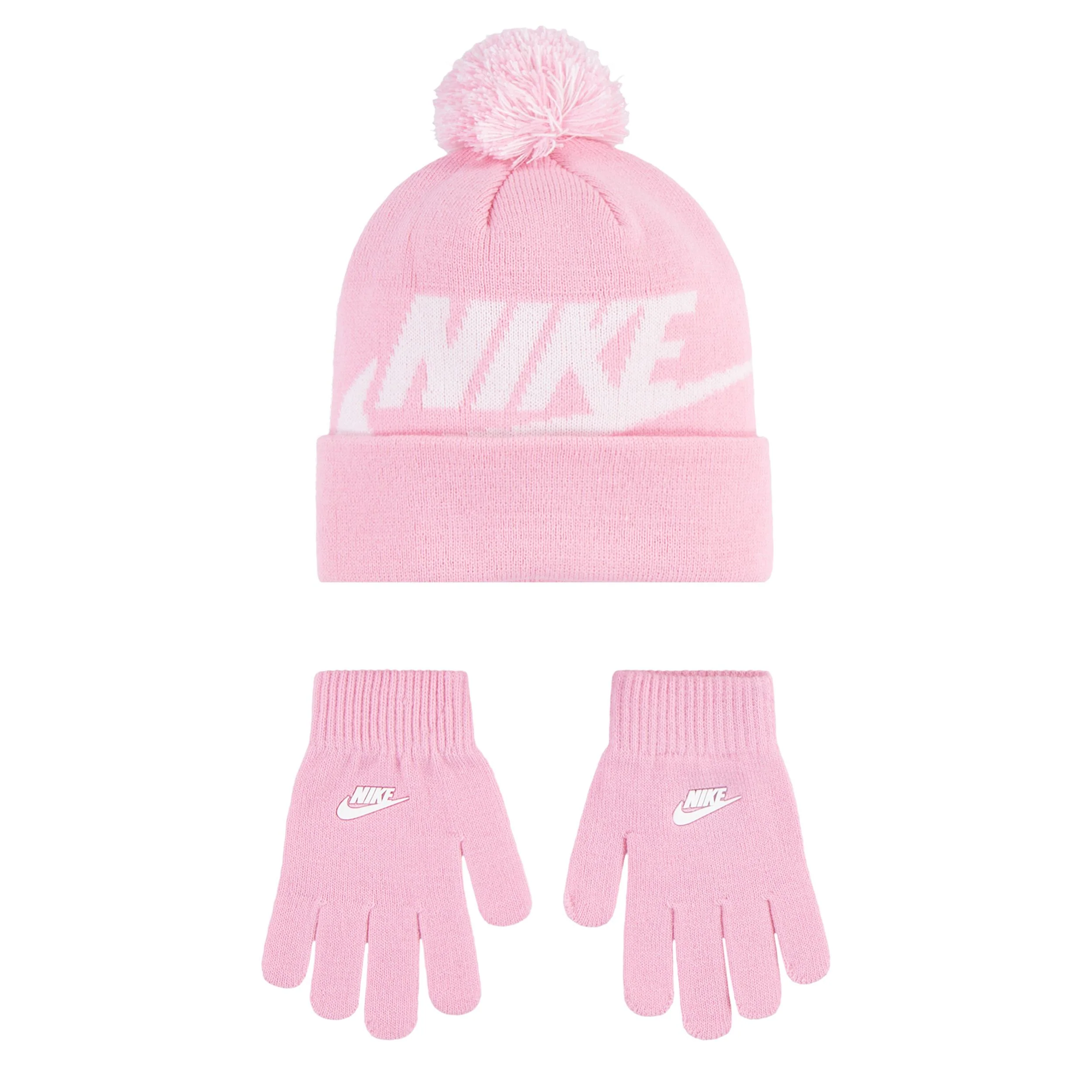Swoosh Pom Beanie & Gloves Set (Big Kid) - Image 3